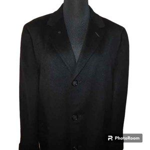 Pure Cashmere Of Finest Quality Long Over Coat Vintage Union Made